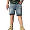 Men Distressed Denim Shorts Jeans Pants Summer Pockets Vintage Holes Short Denim Pants Plus Size 6xl 