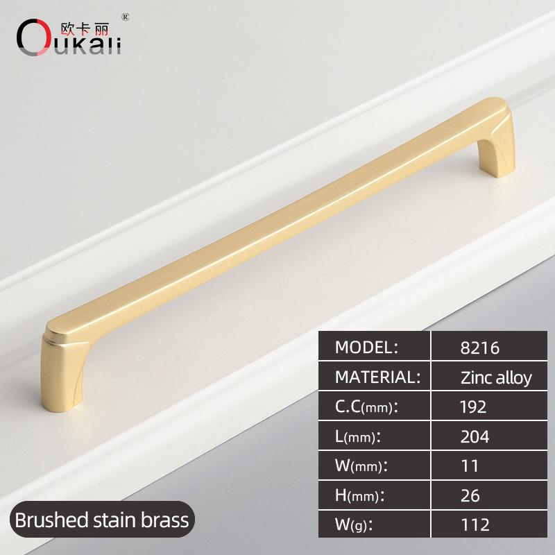 Oukali 96mm Zinc Alloy Push Pull Handles New Release Cabinet Drawer Kitchen Hardware Wardrobe Bedroom Bathroom Living Room