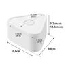 Yamazaki Tower Tower Airtight Rice Ball Set of W x D x H and Freezer 10470 Valve-Equipped Case, 2, White, 10.6cm 9.8cm 10.3cm (2 Tiers), Microwave,