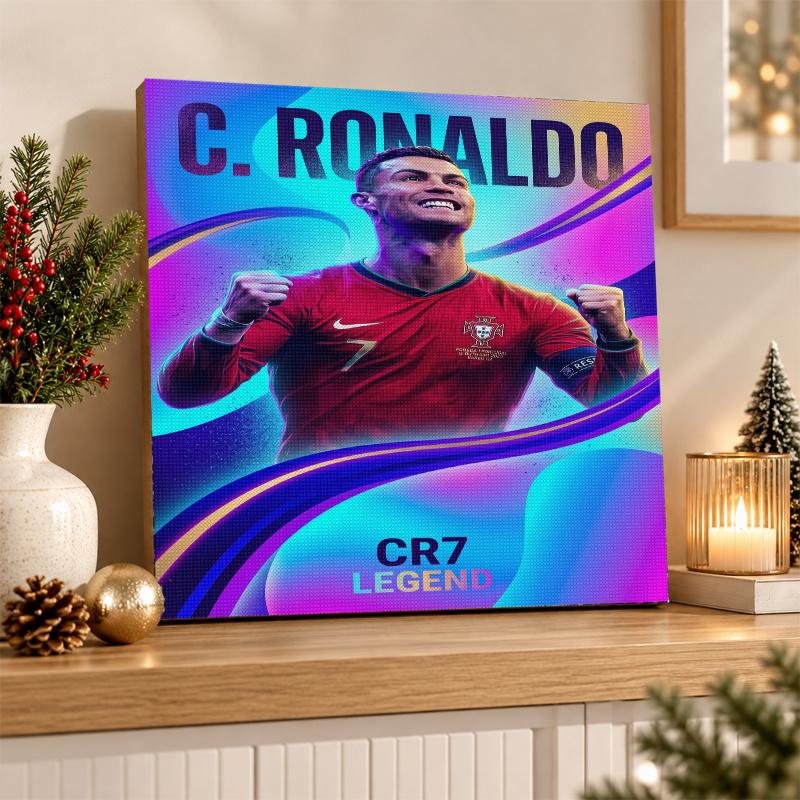 Cristiano Ronaldo Diamond Painting Kit 5D Full Drill DIY Diamond Mosaic Wall Art Home Decor