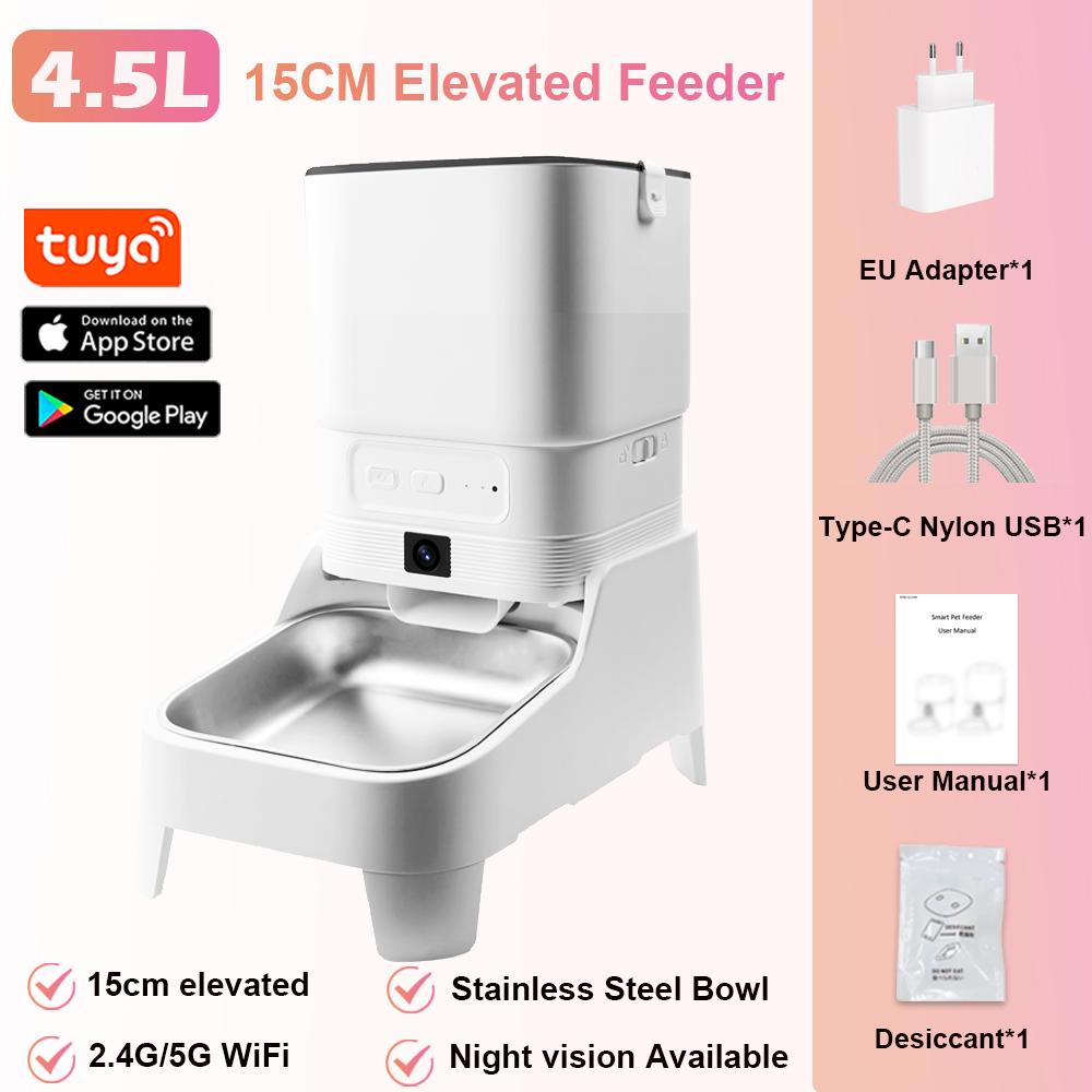 Smart Pet Feeder with 15CM Elevated