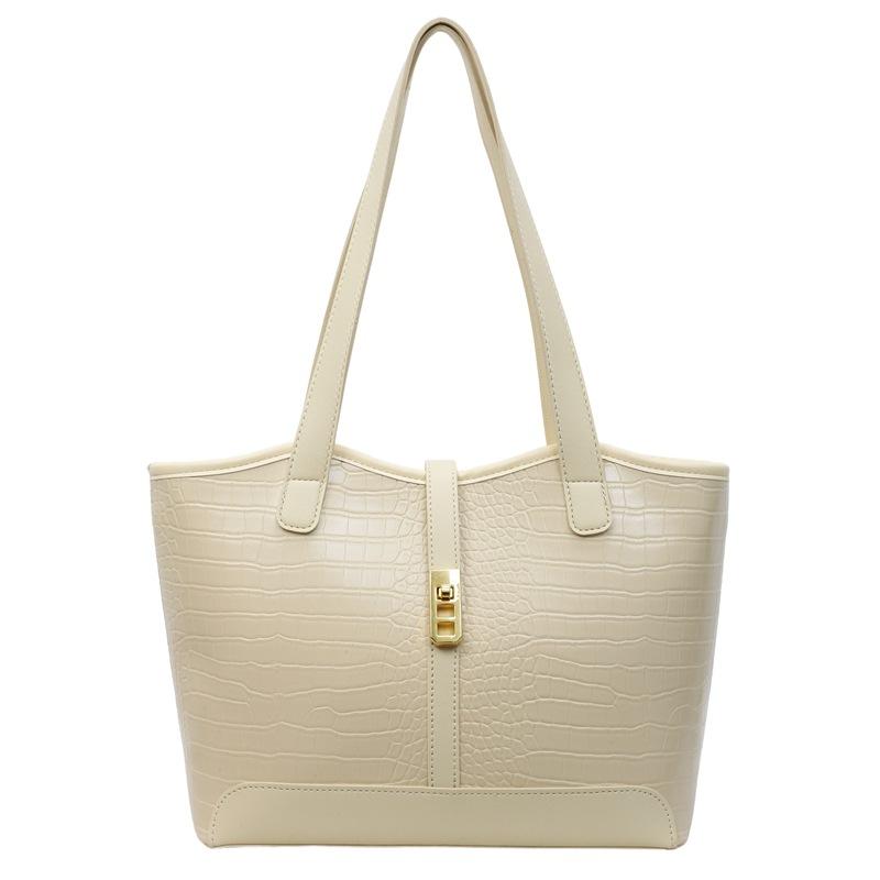 Large Capacity Portable Tote Bag Women's New Contrasting Color Fashion Commuter Shoulder Armpit Bag