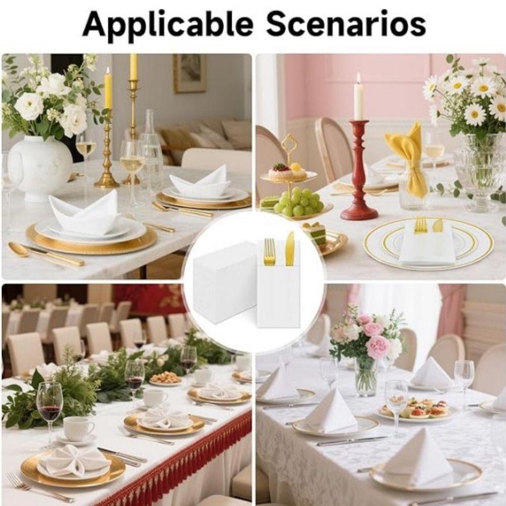 Convenient Prefolded Paper Napkins Hygiene Dinner Napkins  Guest Paper