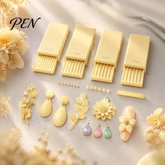 Miniature Crafting Tool 4Pcs/Set Clay Gel Ball Makers, Polymer Rollers, 2mm 3mm 4mm 5mm Roller for Sphere Shaper Nail Art Bead Rollers 3D Flowers,