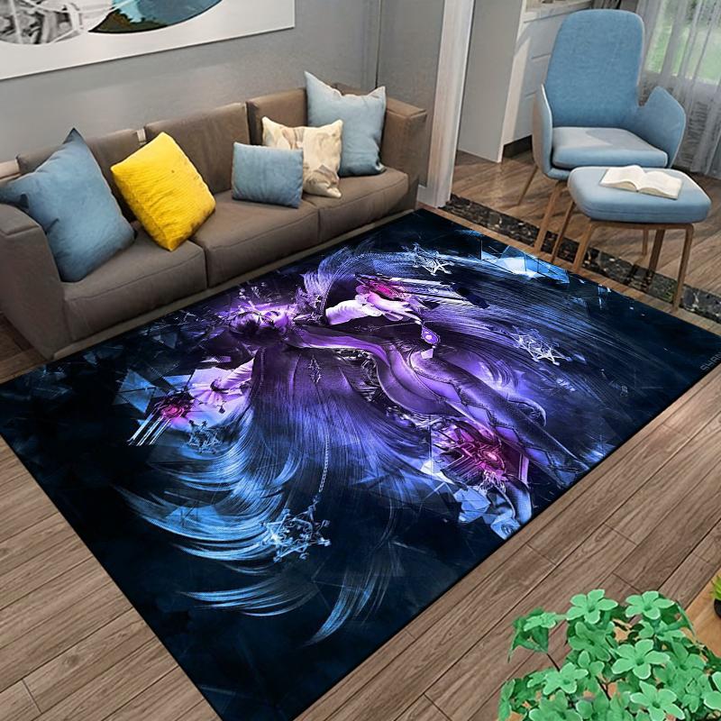 15 Size Bayonetta-game Pattern Rug for Living Room Bathroom Mat Creative Door Mat Bedroom Home Decor Rug Home Accessories