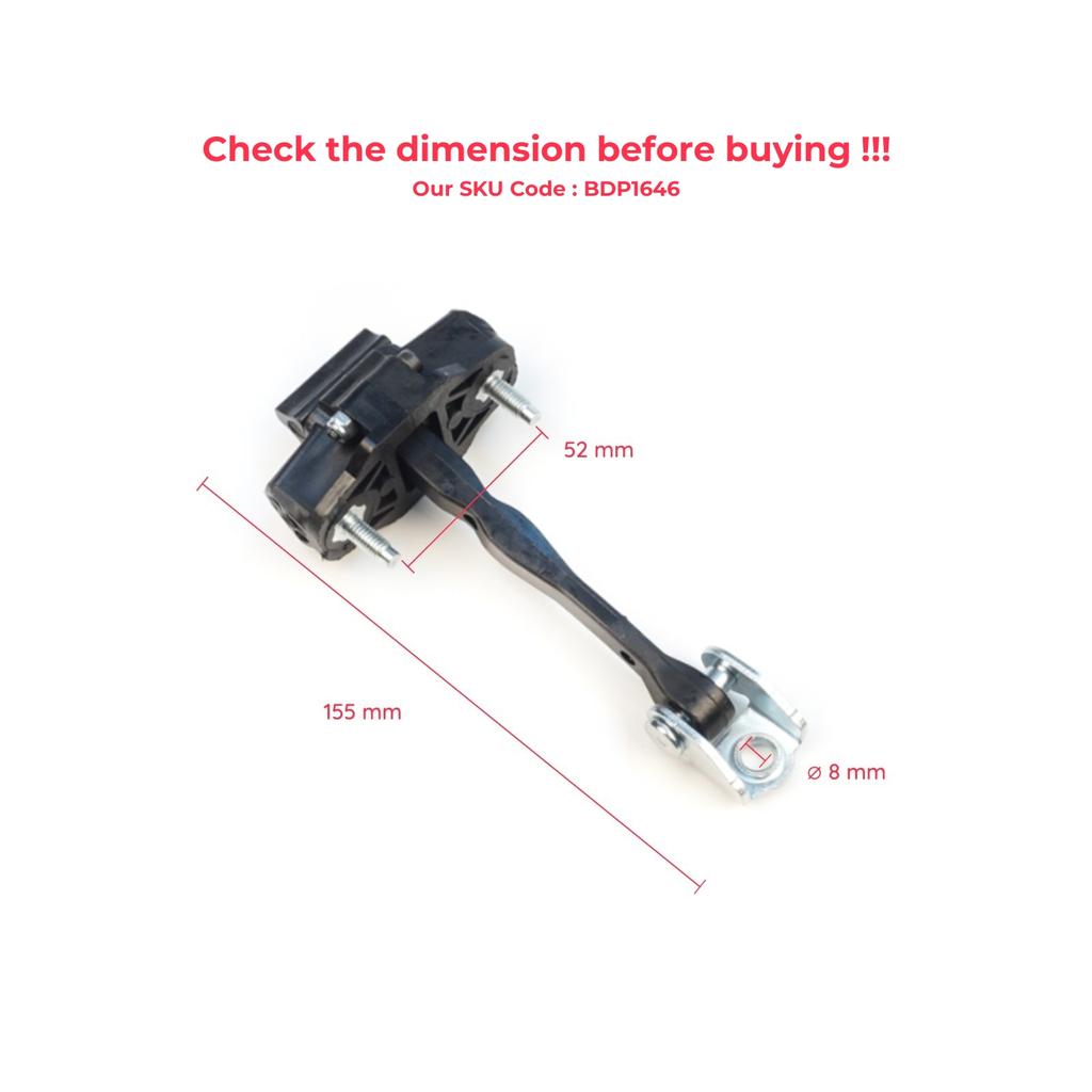 BDP1646 Front Door Stop Check Assy Limiter Strap for Volvo S60 MK3 224 2019-On V60 MK2 225 V60 Cross Country MK2 227 2018-On 31479059