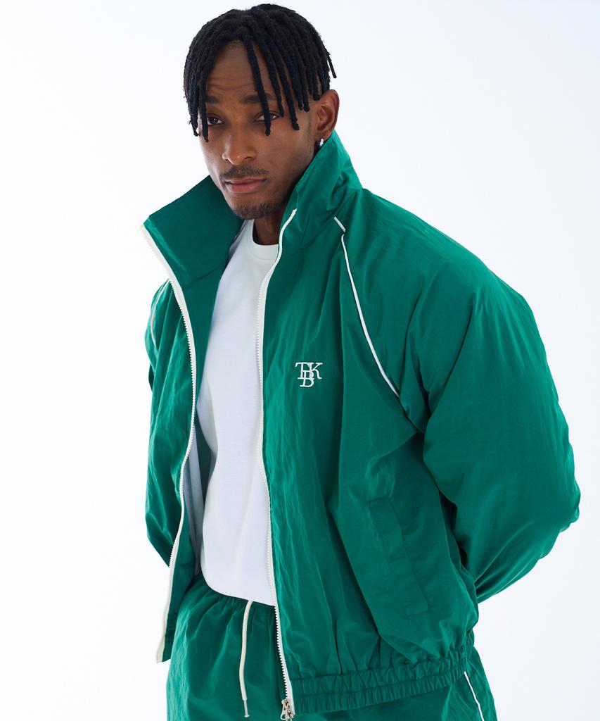 Turtleback Tbk Nylon Track Jacket Green