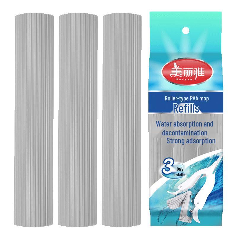 Meiliya Self-Wringing PVA Mop & Replacement Heads