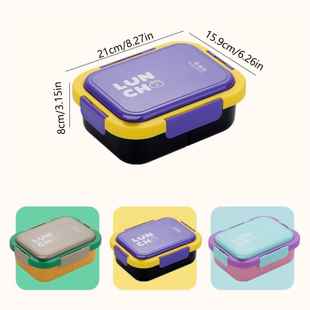 With Fork and Spoon Lunch Box Reusable Insulated Lunch Container Box Food Storage Box Worker