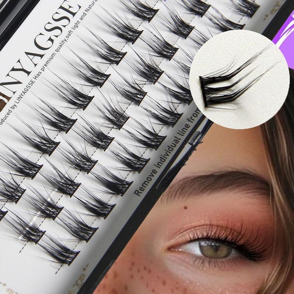 Wispy Cluster Lashes L Curl Eye Lashes Women's Fashion Individual Eyelashes DIY Eyelash Extension