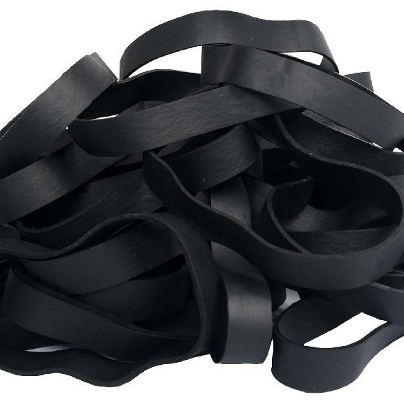 HAIDIBAO-Rubber Bands 40 Pcs size#105 Big black rubber band large Elastic Band rubber bands office supplies Heavy Duty wide Strong Elastic bands