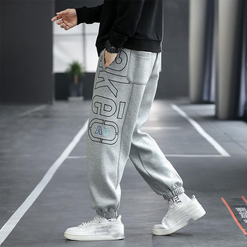 

Мужские брюки для бега и фитнеса больших размеров, спортивные штаны, свободные спортивные штаны с буквенным принтом, повседневные удобные длинные брюки XS