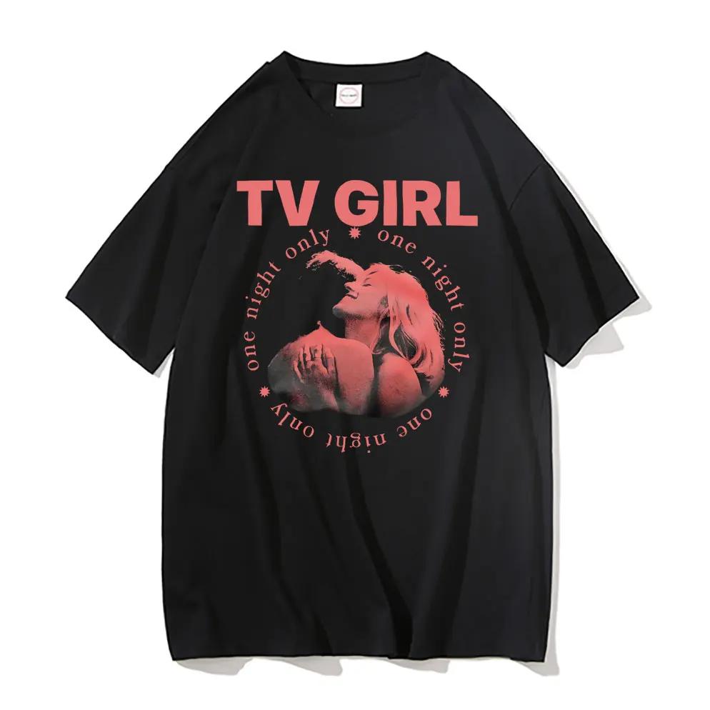 TV Girl Tshirt Unisex French Exit Album T-shirt Gift for Indie Music Fan Tee Lovers Rock Simple Drawing Music Band Graphic Shirt