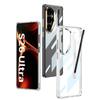 Samsung S26 Ultra Transparent Air Cushion Phone Case with Pen Slot - Ultra-thin, Solid Color, Anti-fall Protective Cover