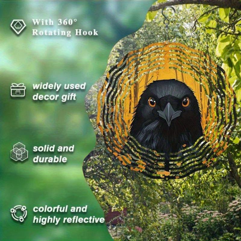 10-calowy wiszący wiatraczek z hakiem obracającym się o 360 stopni do dekoracji balkonu i ogrodu, dekoracja zewnętrzna na wiosnę i lato