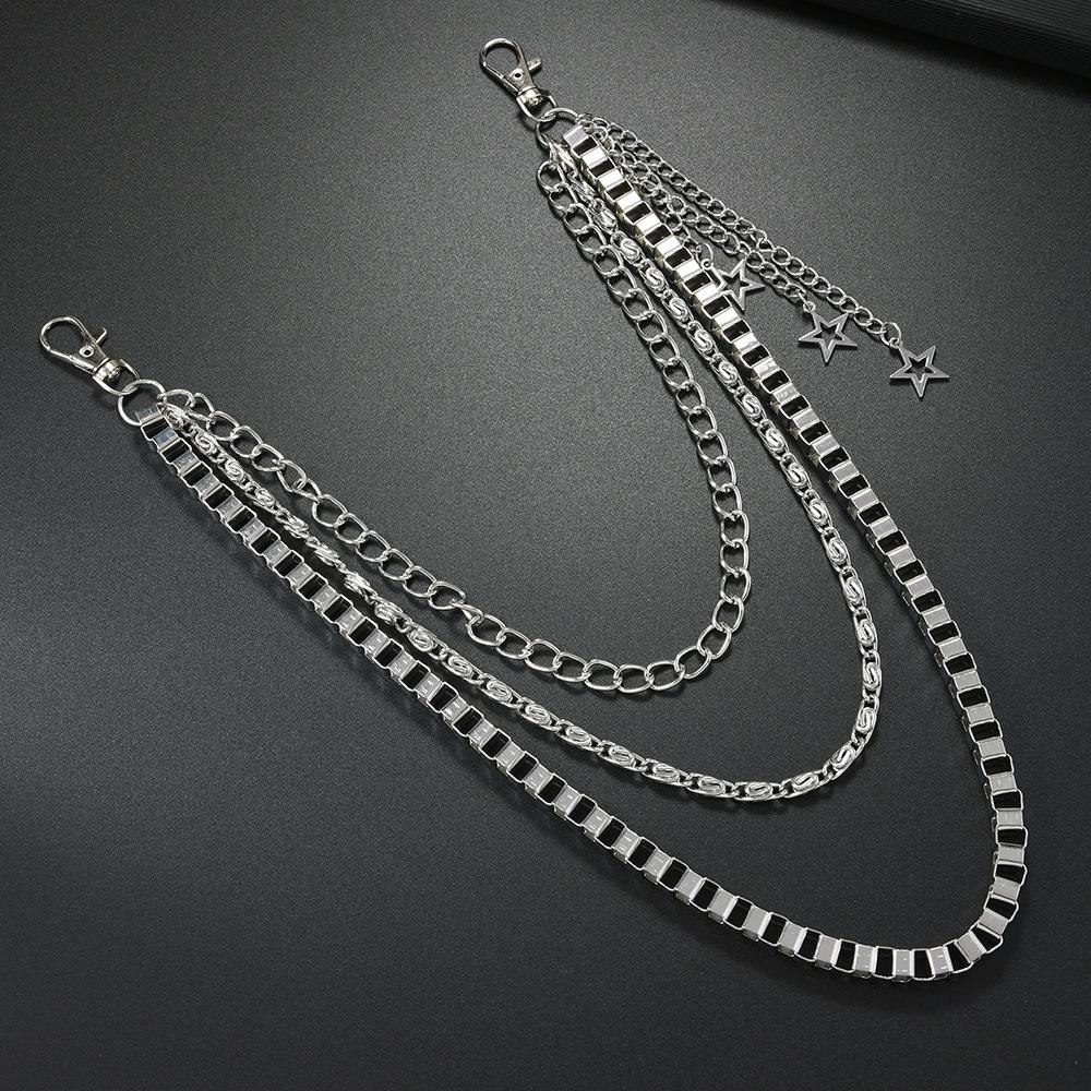 New Multi-Layer Body Chain Daily Wear Jewelry Waist Chain Creative Stars Pendant Stage Performance Accessories for Men Women