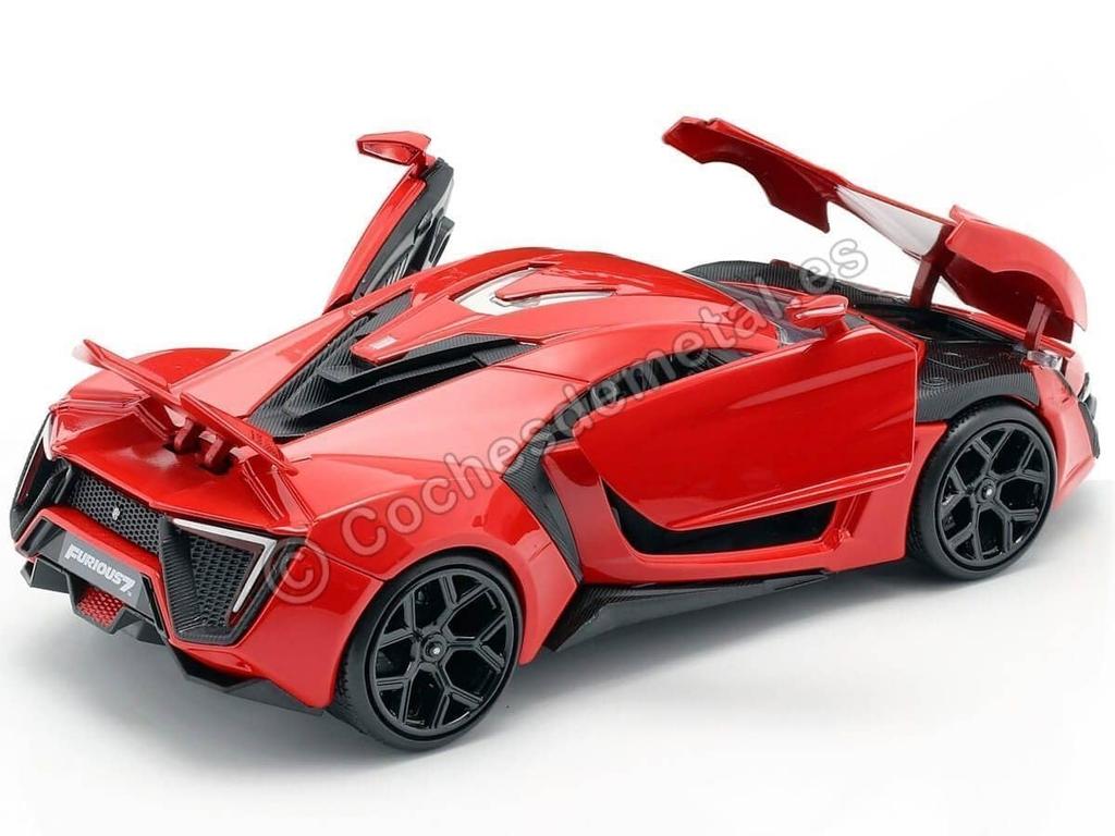 Jada Scale 97377 Fast Furious Lykan Hypersport Roșu 1/24 și - -