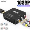 AV HDMI Dönüştürücü 1080P HD RCA HDMI Adaptörü Dönüştürücü AV2HDMI AV/CVSB HDMI uyumlu AV HDMI Anahtarı HD-MI Adaptörü