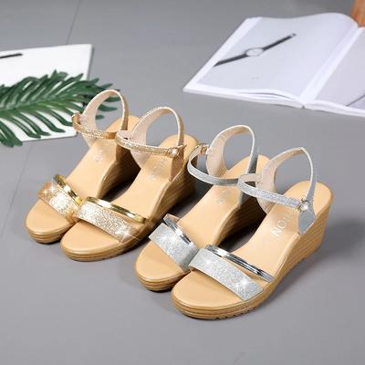 Fashion 2025 Summer New Women Wedges Sandals Fashion Solid Color Shoes for Women High Heels Platform Designer Sandals Zapatos De Mujer