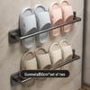 Punch-Free Wall-Mounted Bathroom Slipper Rack and Draining Storage Hanger