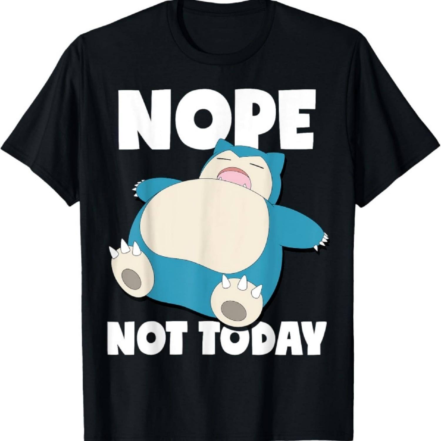 

Pokémon - Snorlax Sleeping Nope Not Today T-Shirt XXXXXL чёрный