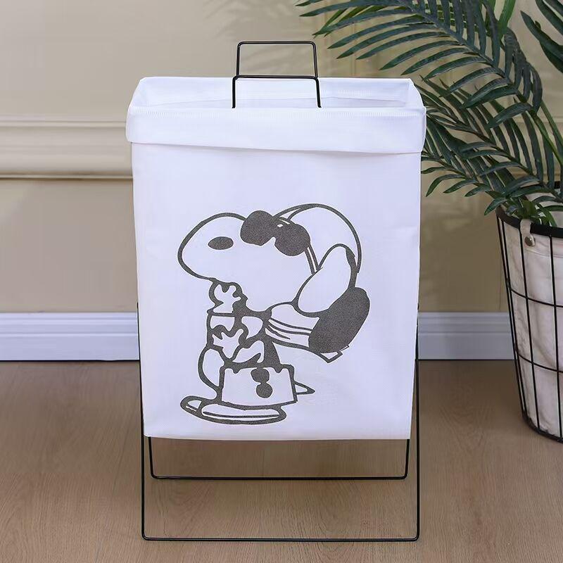 Houndstooth Foldable Laundry Hamper - Thickened Storage for Dorms, Toys, and Bathroom.