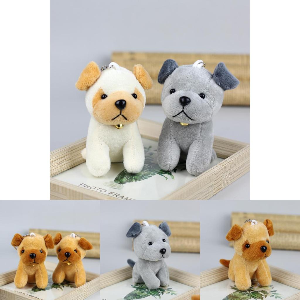 Adorable Husky Plush Toy Realistic Dog Stuffed Animal Cute Puppy Doll Keychain