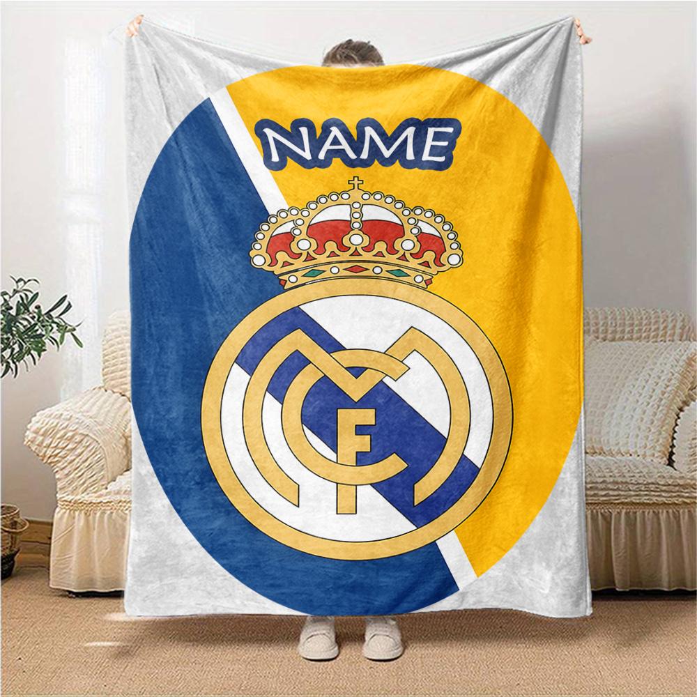 Custom Name Vancouver Whitecaps FC Jersey blanket for Couch & Bed, Plush Cozy Fuzzy Blanket Super Soft & Warm Blankets for Fall and Winter. 0908245