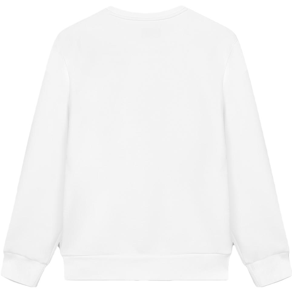 Fila 2023 Winter New Knit Pullover Basic Simple Round Neck Antibacterial Heating Sweatshirt Men Sweatshirt White F51M347202A-WT