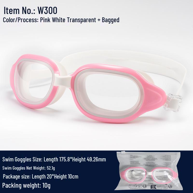 Unisex Waterproof Anti-Fog Prescription Myopia Swim Goggles
