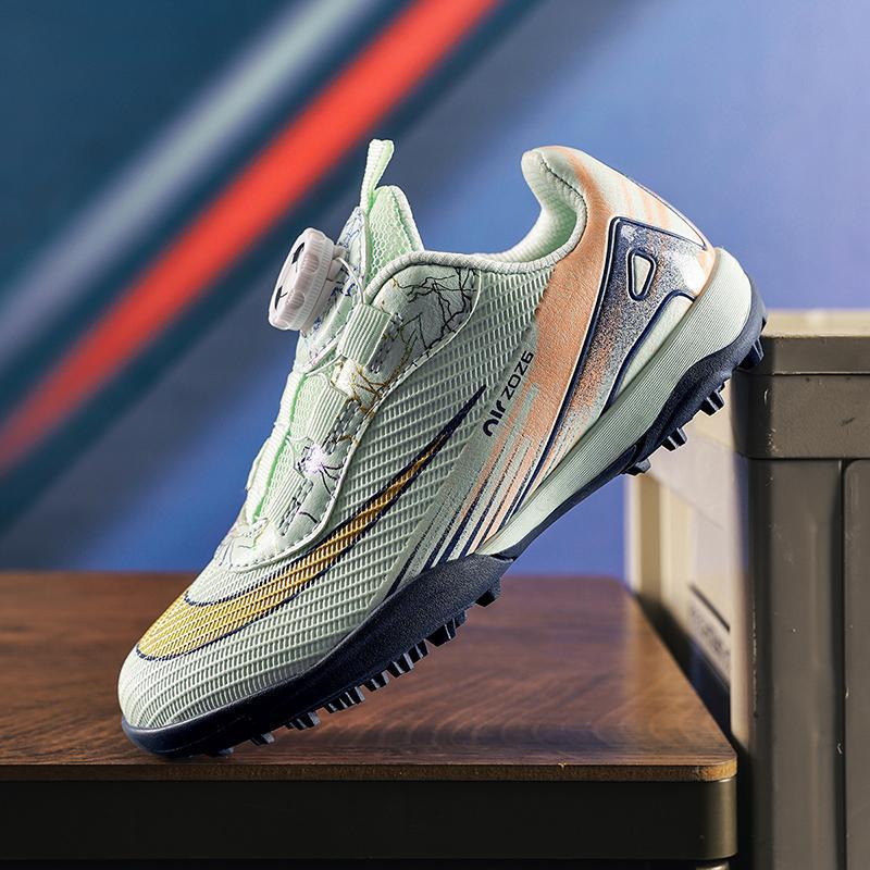 Children Elementary School Students Rotary Buckle Football Shoes Boys Girls Kindergarten Boys Shredded Nails Football Shoes Children'S Football Shoes