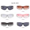 Superhot Eyewear 28761 Fashion 2023 Sun Glasses Oversized Rimless Shield Y2K Star Sunglasses