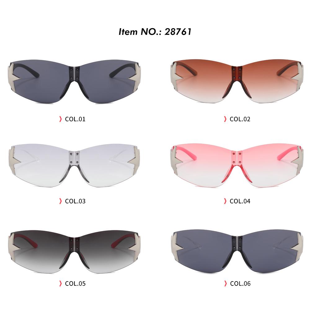 Superhot Eyewear 28761 Fashion 2023 Sun Glasses Oversized Rimless Shield Y2K Star Sunglasses