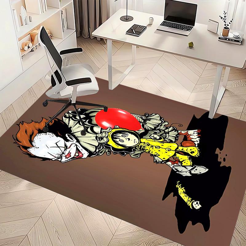 Pennywise the Dancing Clown3 Printed Absorbent Washable Carpet, Non-Slip Bathroom Mats, Kitchen Rugs, Yoga Mat,Living Room Entrance, Camping Picnic Ru