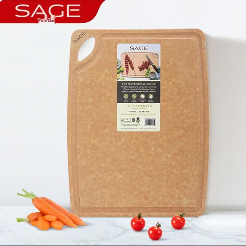 

SAGE Double-Sided Pine Wood Cutting Board with Groove