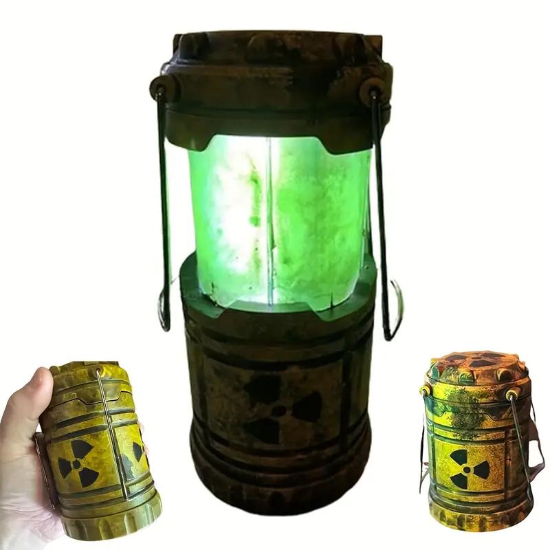 Halloween Nuclear Reactor Night Light 3D LED Novelty Lamp for Couples Glowing Bedroom Decor Quirky Gift Prop Science Theme Decor