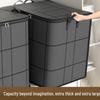 Black Extra-Large Quilted Storage Bag for Clothing and Cotton Quilts