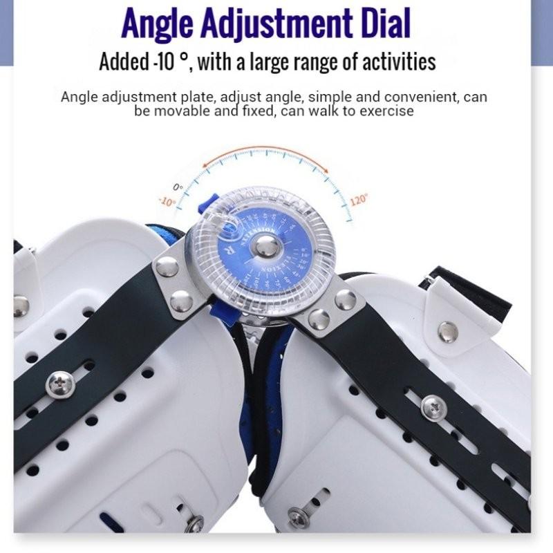 New Adjustable Angle Height Knee Ankle Foot Orthosis Brace Thigh Knee Joint Foot Support Fixator Rehabilitation Ligament Protector