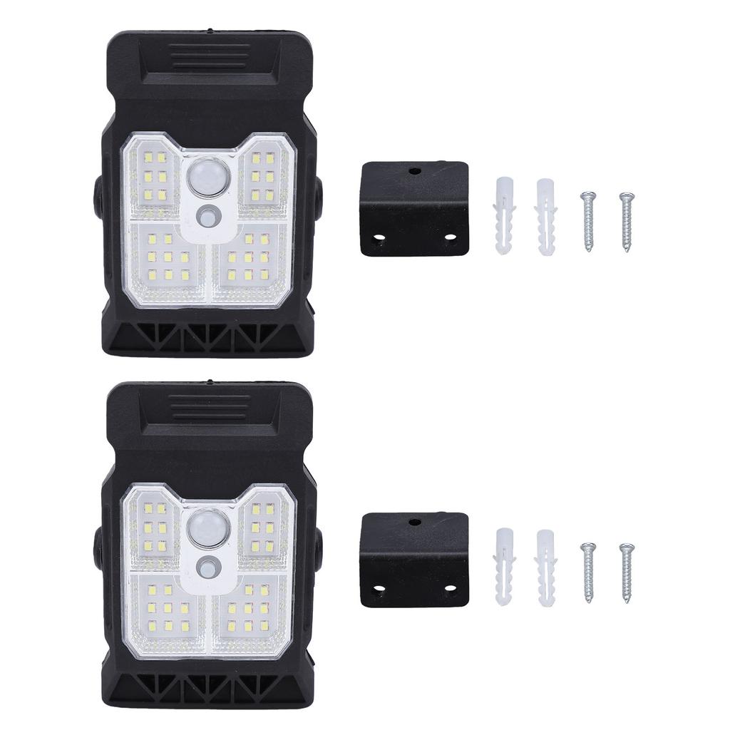 2pcs Solar Clip Light Motion Sensor 3 Lighting Modes Water Proof Clip On LED Solar Light for Garden