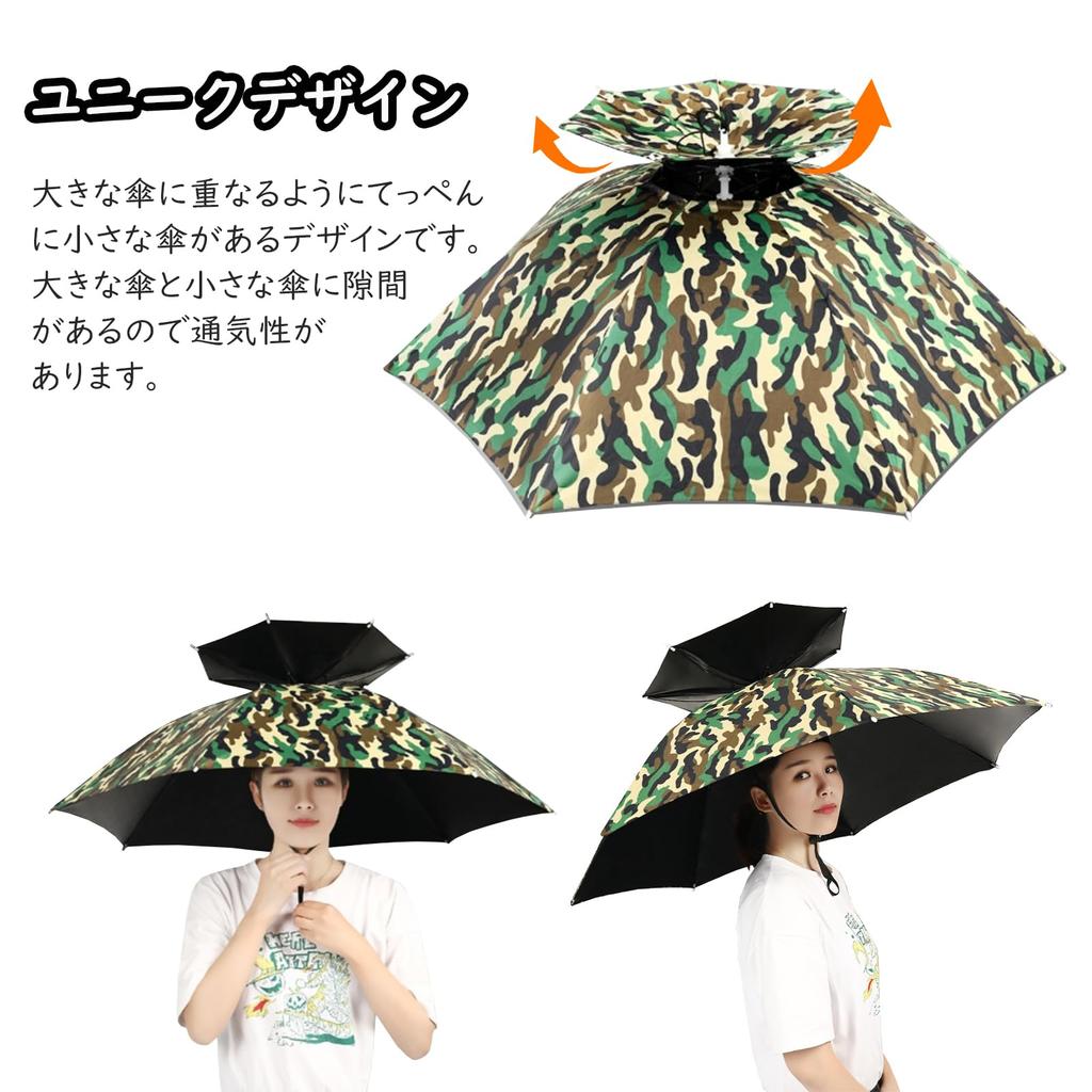 ZEWZE Wearable Leisure Hat Light Rainy Heat Stroke Sun Sun Rain Farm Watching Heat Men Umbrella, Hands-free, Hat, Shape, Parasol, Foldable, Rain,