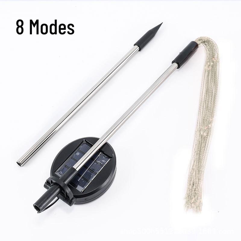 Solar Dandelion Twinkling Copper Wire Outdoor Garden Lights Strip - Waterproof Ground Insert Flower Lights.