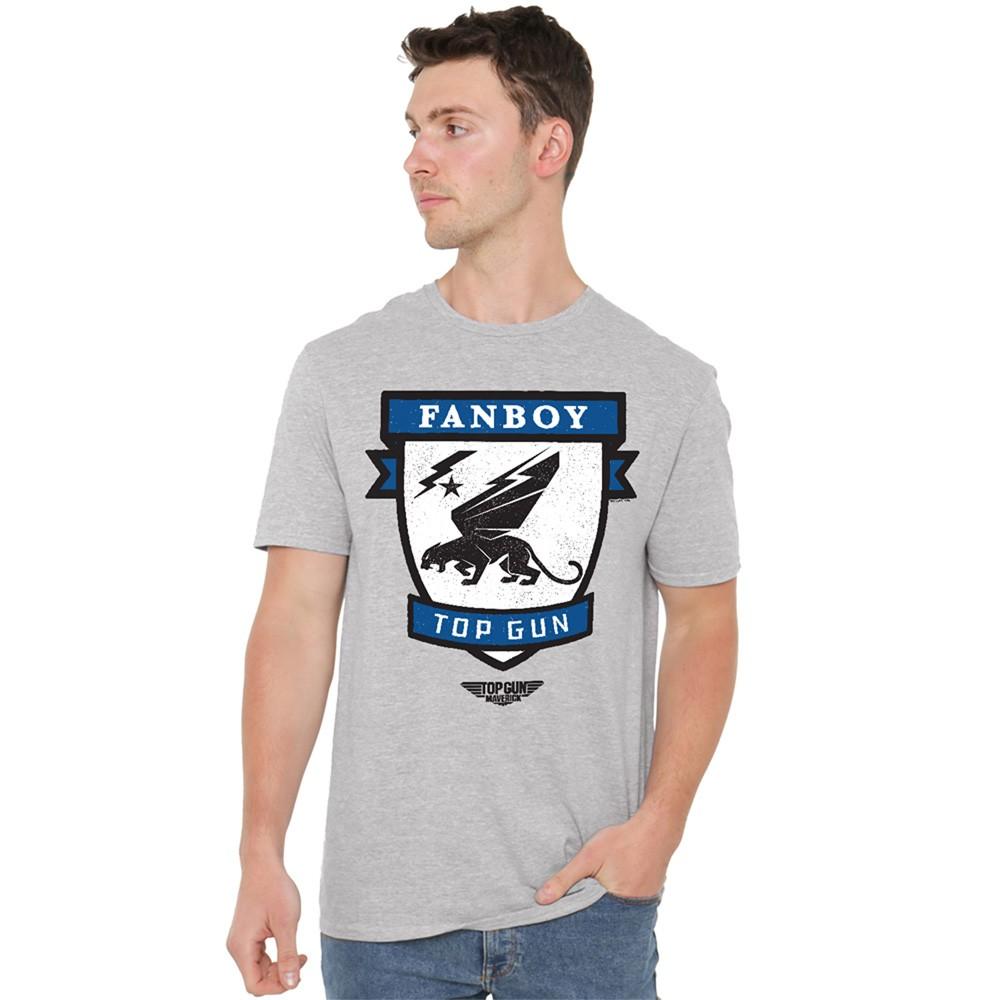 Top Gun Fanboy Logo T-Shirt S-5XL Athletic Heather XXL