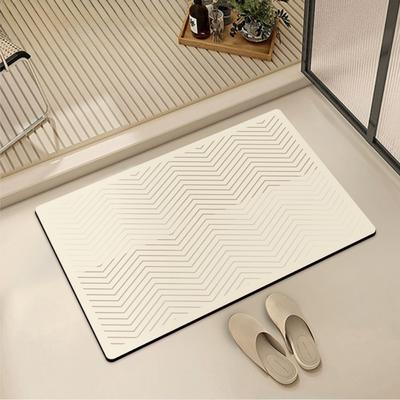 Badezimmer-Bodenmatte Diatom Schnelltrocknend Rutschfeste Bodenmatte, Tageseingangs-Fußmatte