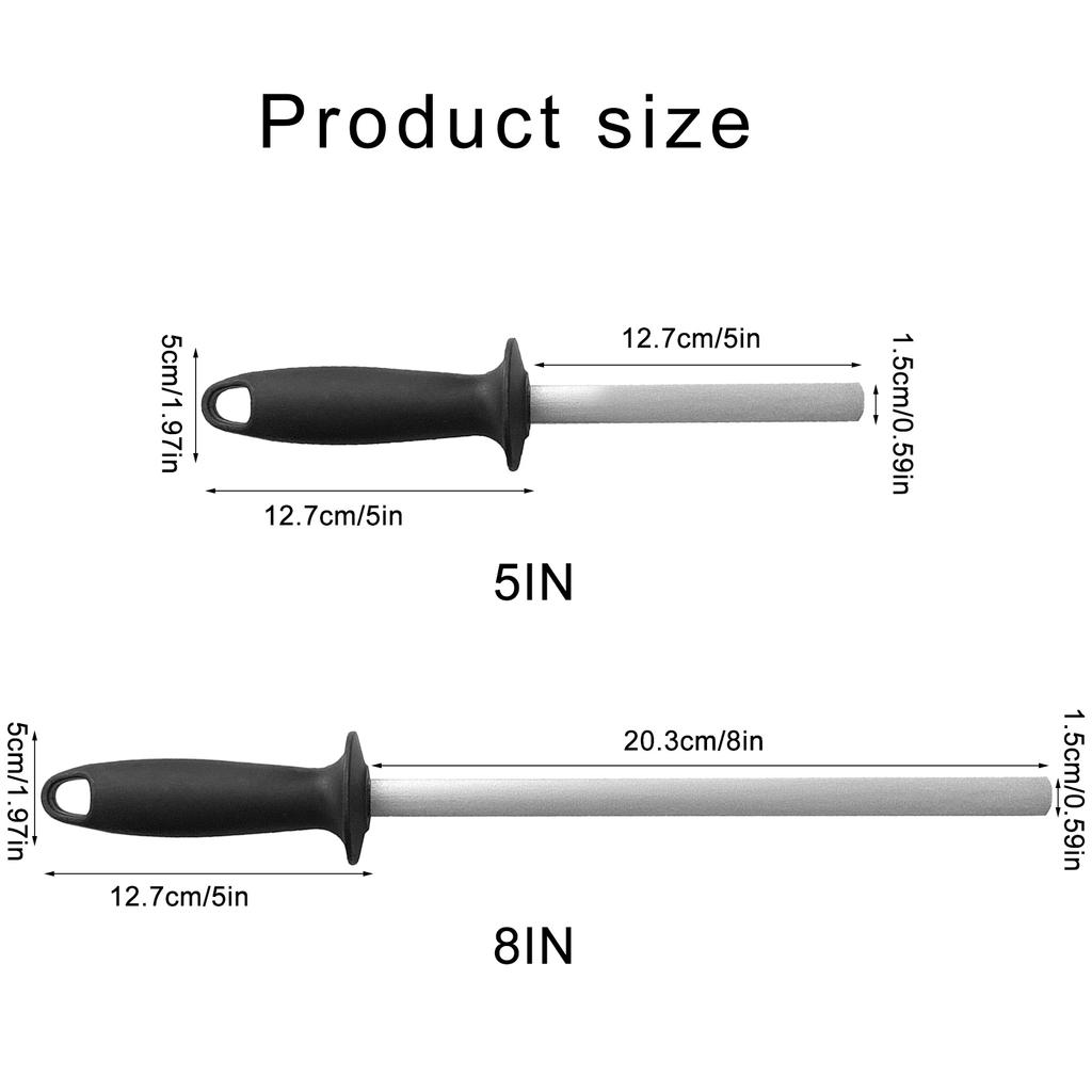 Diamond Steel Stick Rod Cutter Sharpener Honing Steel Cutter Sharpening Rod Sharpening Stone For Kitchen Accessories