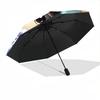 1pc Witchcraft Fantasy Automatic Folding Umbrella - Design, Durable Iron Frame for Travel, Outdoor, Beach Fashion Accessory a0920002