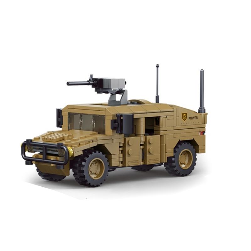 

World War II Military Series Hummer Building Blocks H2 Jeep Assault Vehicle Car Model Set Boys Kids Toys Gifts
