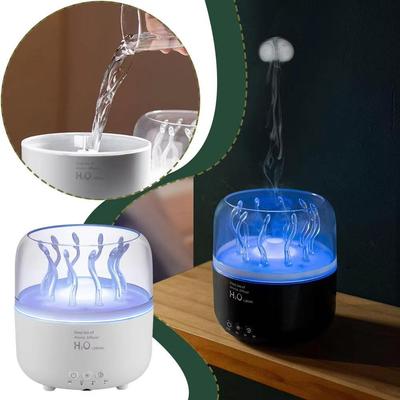 Máquina de Aromaterapia Medusa Umidificador Luz de Atmosfera Colorida Temporizador Inteligente Silencioso Mini USB Umidificador de Grande Capacidade