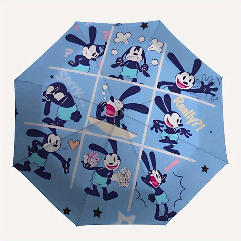 

1pc Mouse Emotions Automatic Open/Close Cute Umbrella Sturdy Iron Frame, Compact Travel Umbrella - Perfect Gift, a0829121