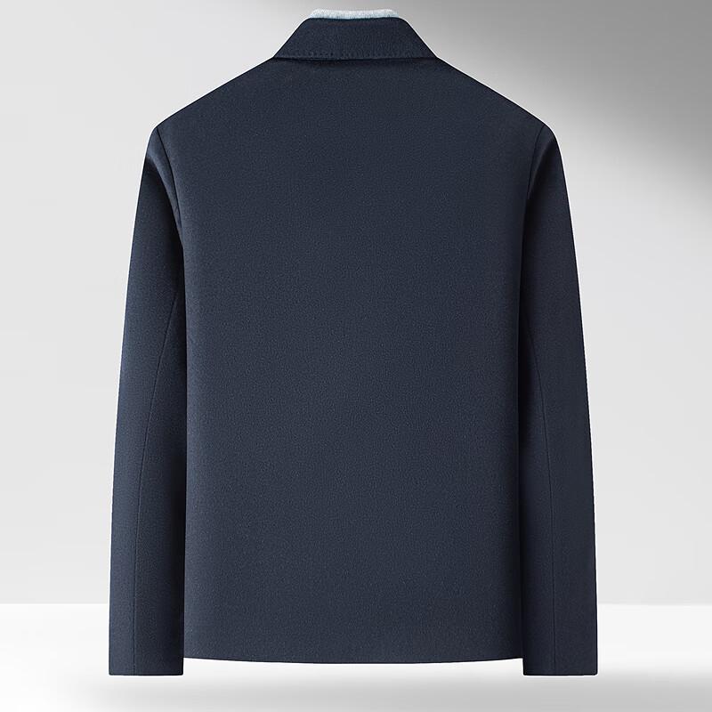 FAPAI Men's Business Lapel Wool Blend Jacket