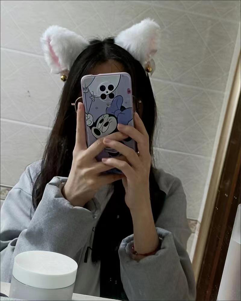 Halloween Cat Ears & Bell Headband, Fox Headband, Maid Bow Hair Clip, Skull Bangs Headwear
